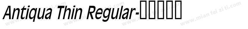 Antiqua Thin Regular字体转换